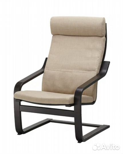 Подушка-сиденье на кресло поэнг IKEA бежевый