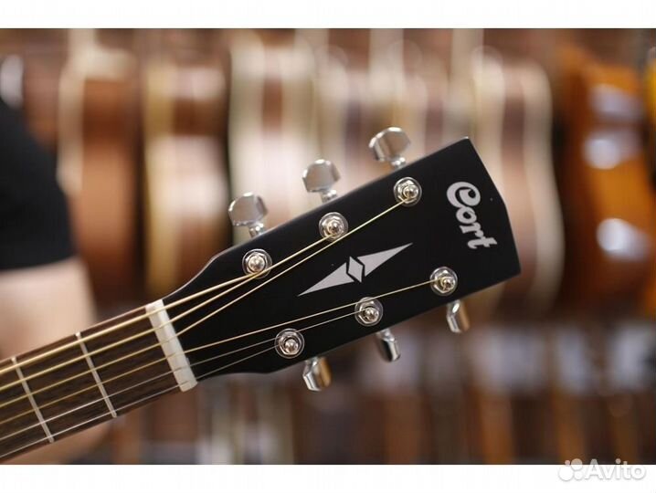 Cort AD810E-BKS электроакустическая черная гитара