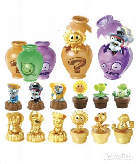 Plants vs zombies фигурки