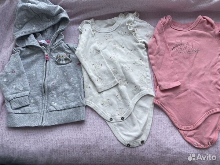 Детские вещи пакетом на девочку р.62;68;74