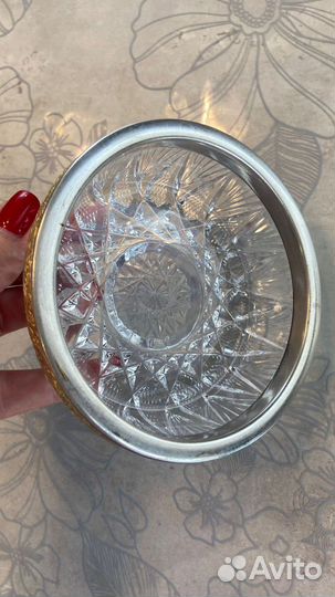 Ваза конфетница хрусталь