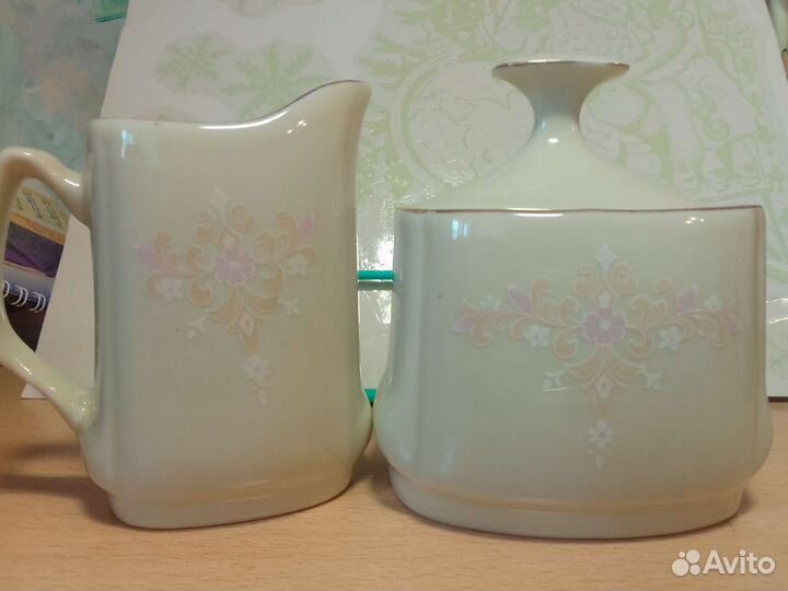 Кофейный сервиз нежной расцветки