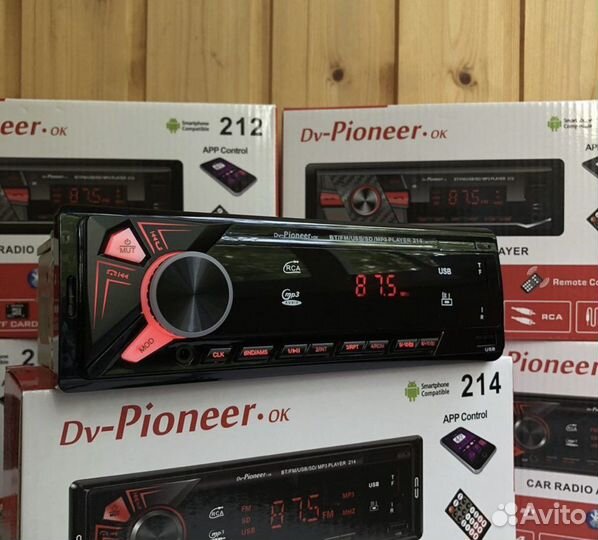 Магнитола pioneer с блютусом новая