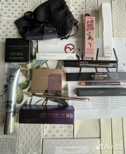 Тушь для ресниц, гель для бровей