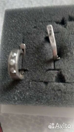 Серебряные серьги СССР