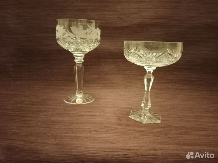Креманки шампанки хрусталь СССР