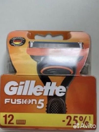 Gillette Fusion 5 Сменные кассеты 12 шт