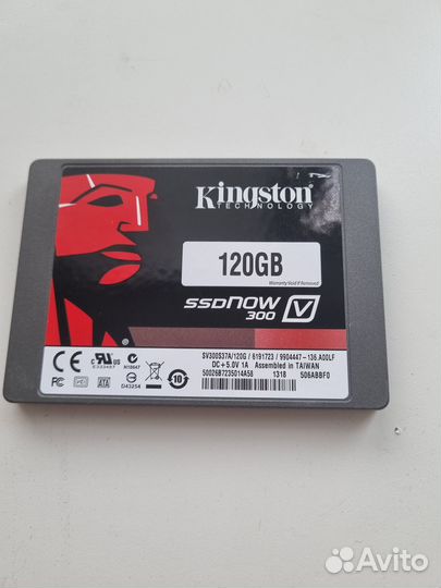 SSD диск Kingston V300 на 120гб