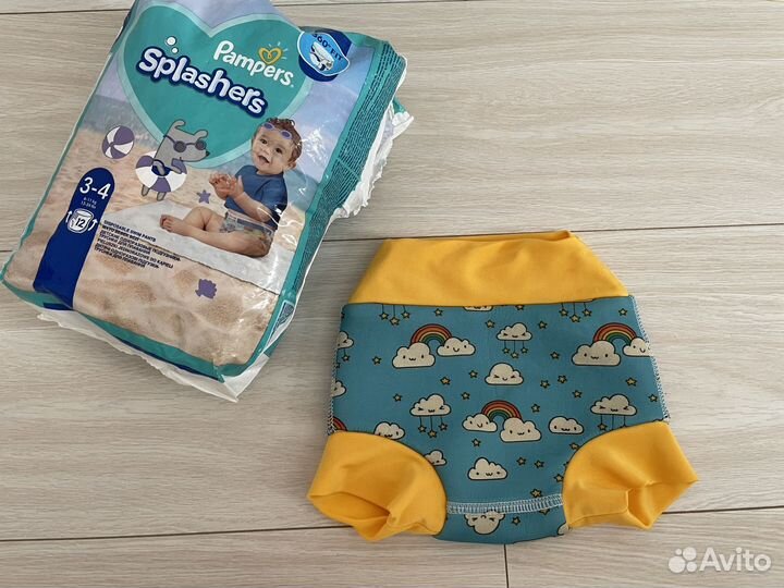 Детские многоразовые трусики для плавания