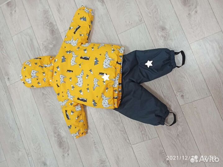 Новый зимний костюм Tokka tribe размер 80 +6