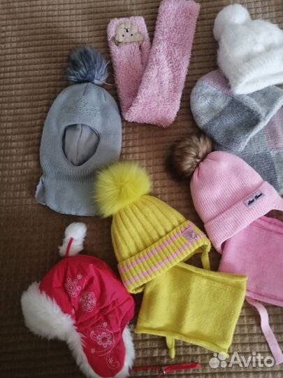 Комплект шапка, шарф, снуд
