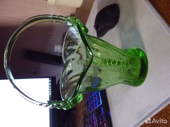 Ваза, конфетница цветное стекло, СССР