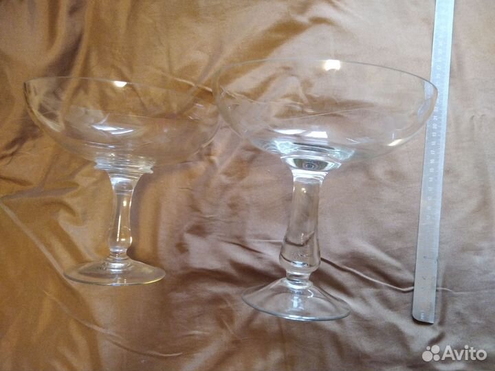 Ваза на ножке стекло СССР