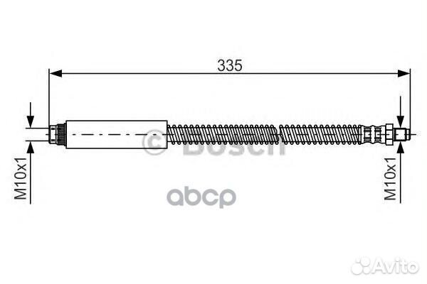 Шланг тормозной bosch 1987476078 Bosch
