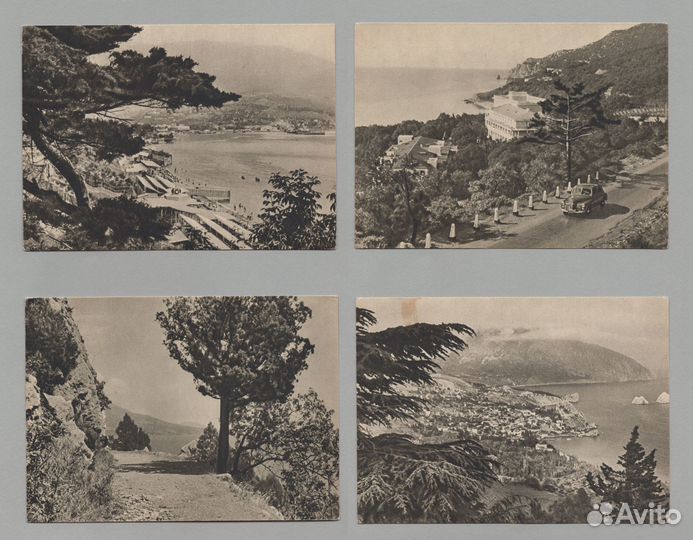 Крым 1956 полный 15 шт соцреализм Ялта Судак пляж