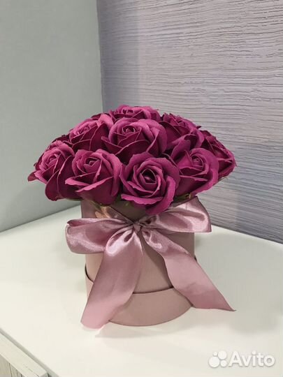 Букет из мыльных роз