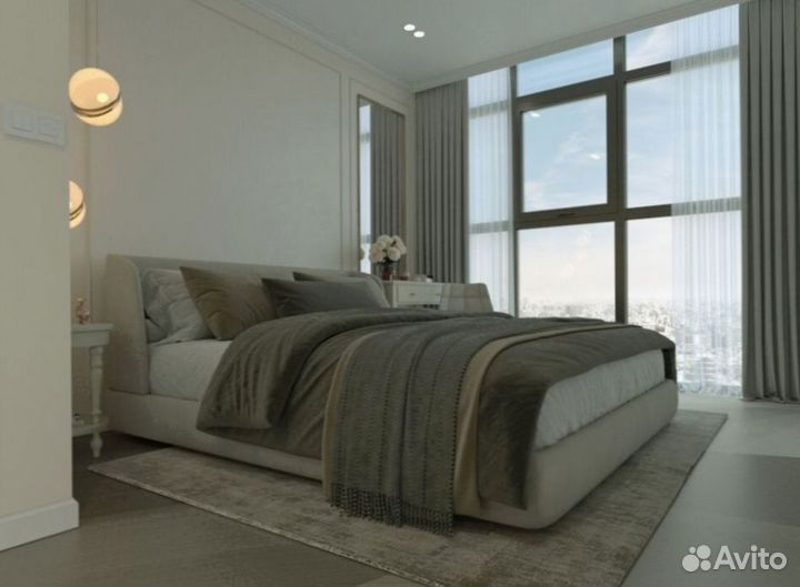 Лофт Дизайнерская кровать 2спальная