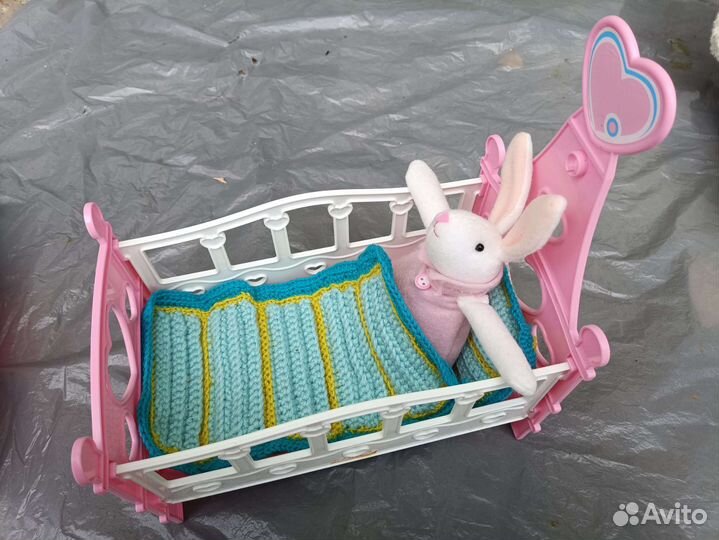 Мебель для кукол кровать шкаф кухня