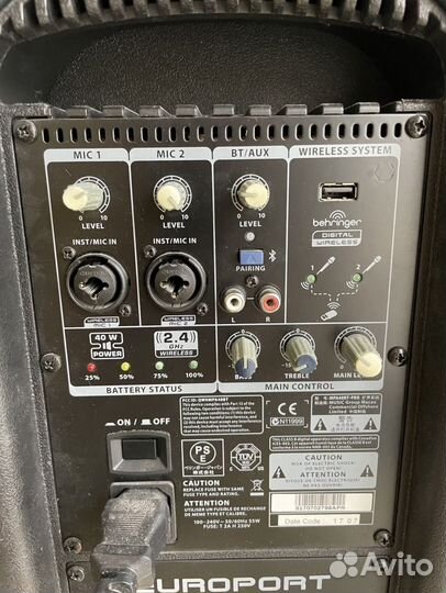 Колонки behringer