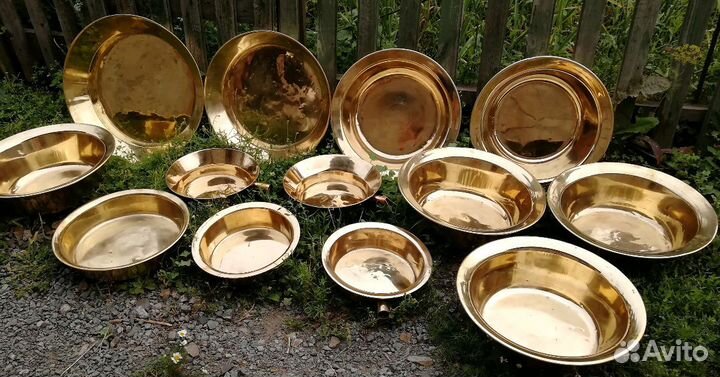 Таз медный, латунный (СССР) клеймо