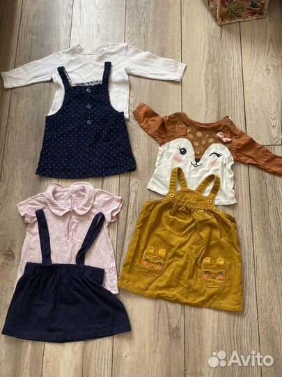 Вещи пакетом на девочку 74-80