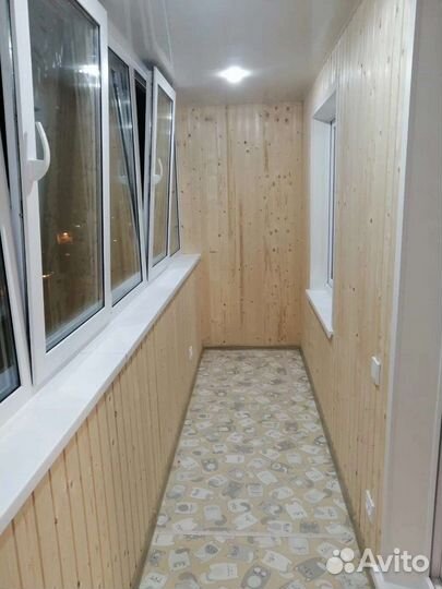 Лоджия отделка вагонкой