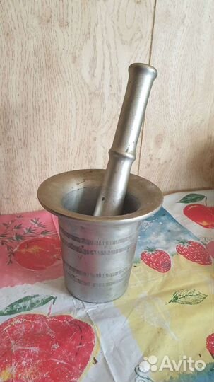 Ступка с пестиком СССР алюминий