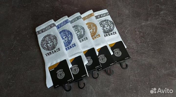 Белые носки Версаче