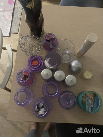 Элементы декора:свечи, подсвечники, аромапалочки