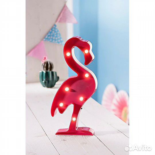 Светильник декоративный фламинго ночник