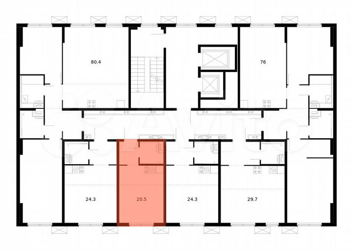 Квартира-студия, 20,5 м², 8/8 эт.