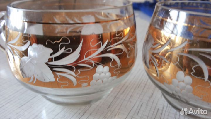 Чешское антикварное стекло