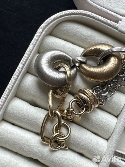 Браслет Италия из дутого золота