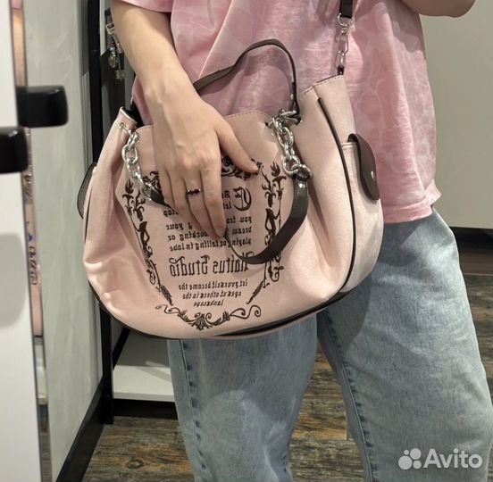 Женская розовая сумка винтажная архив вайййб