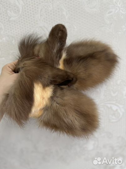 Варежки из натурального меха