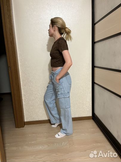 Джинсы ecru cargo EU34 карго