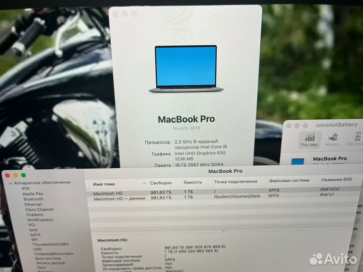 Macbook pro 16 2021 i9-16гб-1000гб Отличнейший