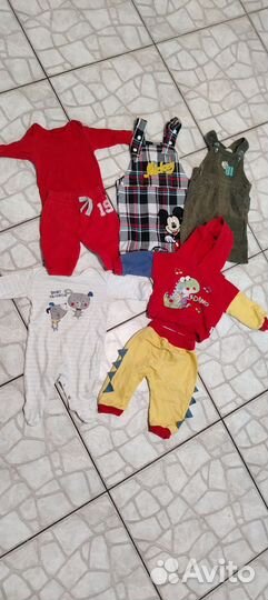 Вещи пакетом на мальчика 56,62,68,74 размер
