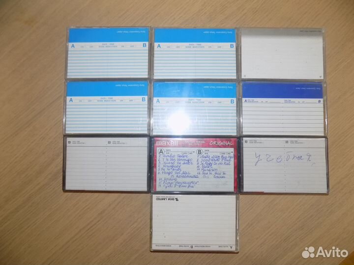 Аудиокассеты 10 штук 90е годы