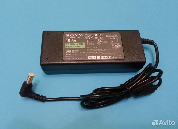 Блок питания ноутбука Sony PCG-71C12V: 19V 4.7A