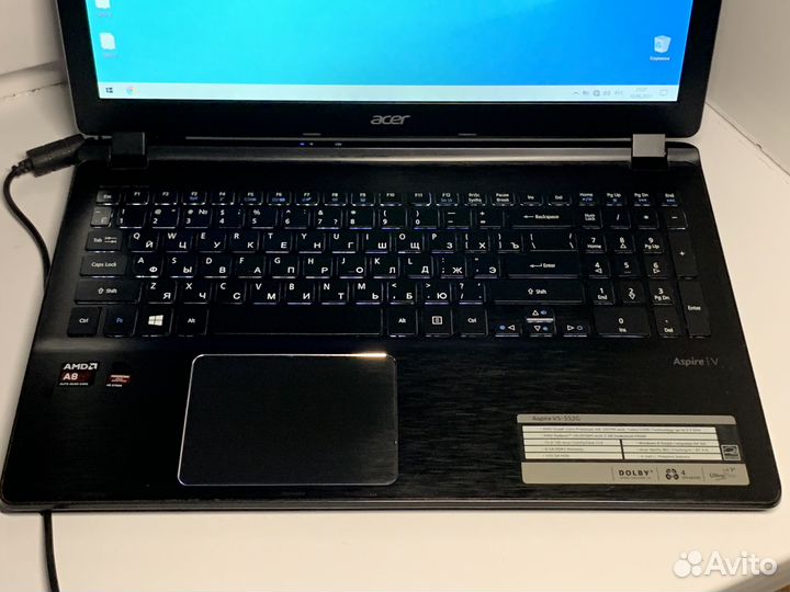 Тонкий ноутбук Acer AMD A8/ 8 гб/ 2 гб видео
