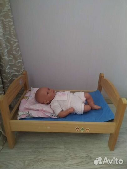 Кроватка для кукол IKEA и кукла