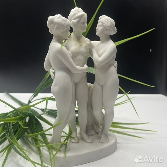 Старинный бисквит Три Грации СССР (сзр)