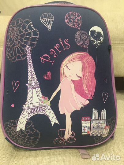 Рюкзак школьный ортопедический для девочки бу