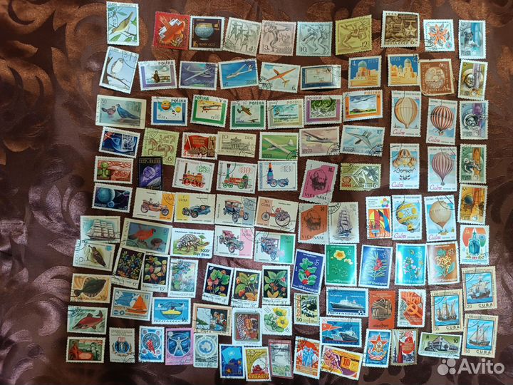 Марки иностранные и СССР гашеные и негашеные
