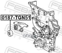 Ролик натяжной приводного ремня 0187TGN51 Febest