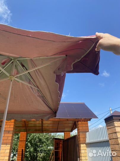 Зонт садовый большой, требует ремонта