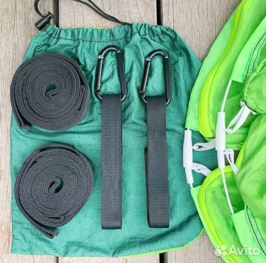 Гамак подвесной с антимоскитной сеткой и дугами