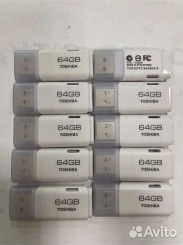 Usb флешка Toshiba 64GB с открытым разъемом