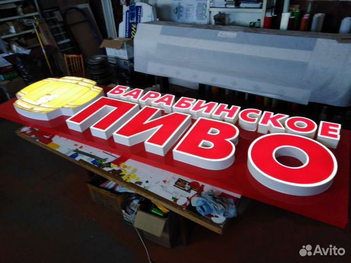 Объемные световые буквы